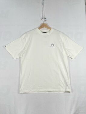 Mercedes Benz The Collection White Spandex Cotton Made In Canada T shirt Sz L